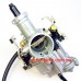 Carburetor Keihin PD, manual choke lever